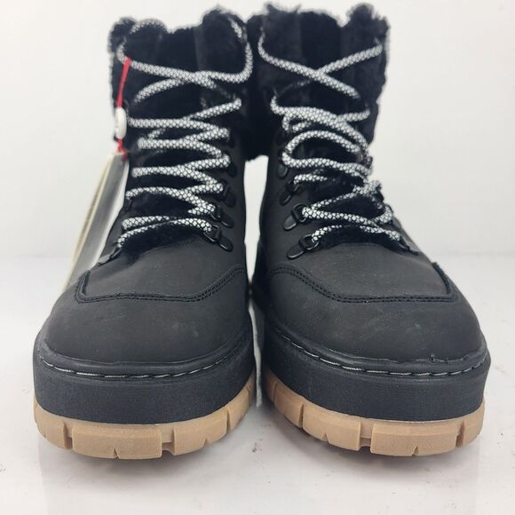 Pajar Chalet Lace Up Sneaker Boot Waterproof Faux Fur Black Size 8 - Picture 8 of 10
